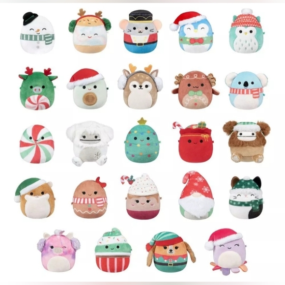 Micromallows 2.5'' Squishmallows Holiday Advent Calendar 2024 - 24pc - Picture 2 of 3